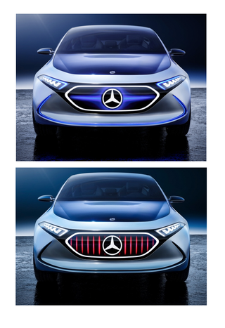 Illustration for article titled The Mercedes-Benz Concept EQA Shows How Mercedes Can Phone In An Electric Hatch With A TV For A Grille